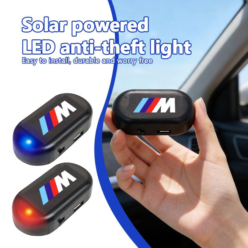 Solar Powered Car Fake Security Light LED Caution Lamp Alarm Lamp For BMW 1 3 5 7 Series M F01 F20 F10 F13 E52 E53 E60 E93