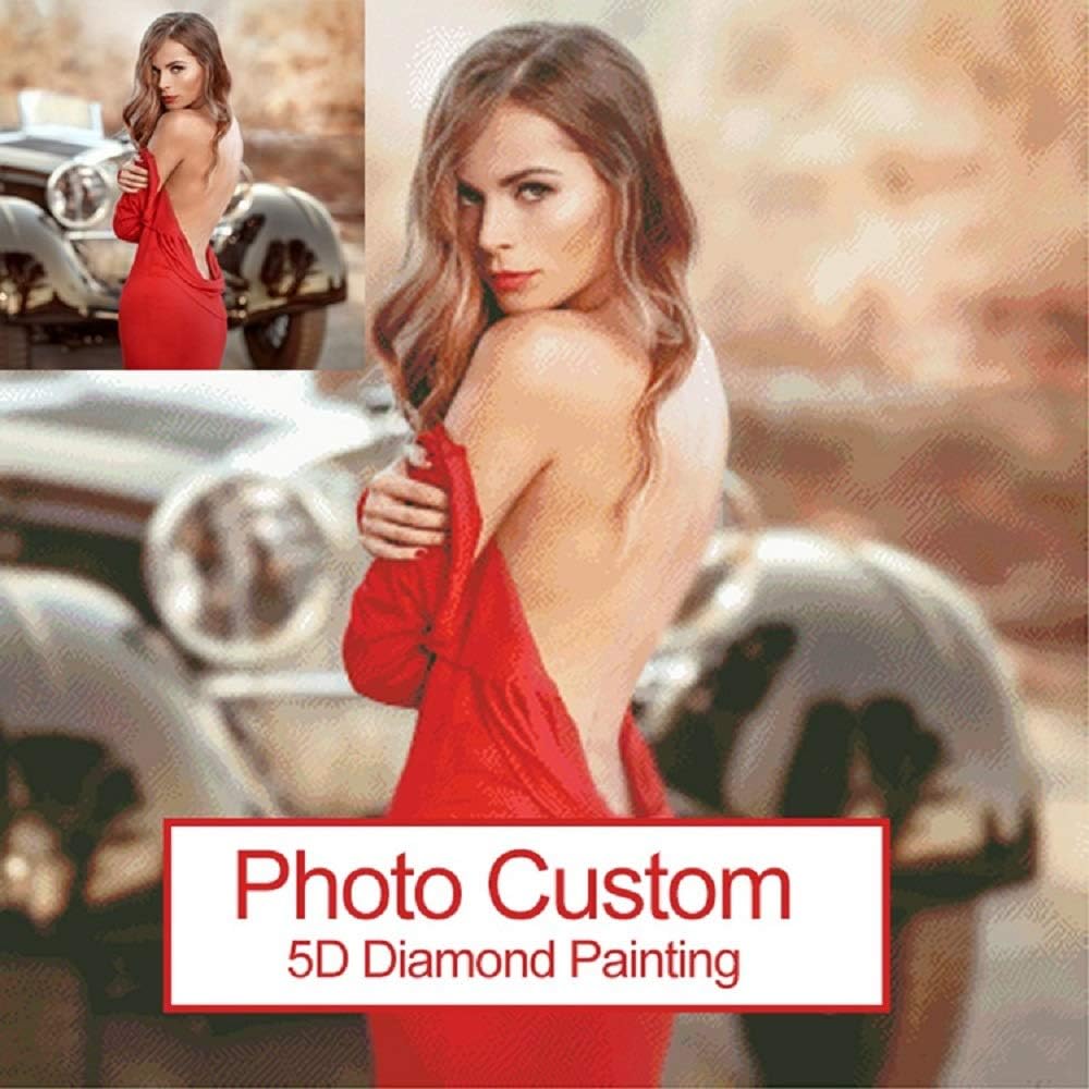 Фото на заказ алмазная живопись картина горный хрусталь полная круглая дрель крест вышивка алмазная вышивка искусство персонализированный подарок