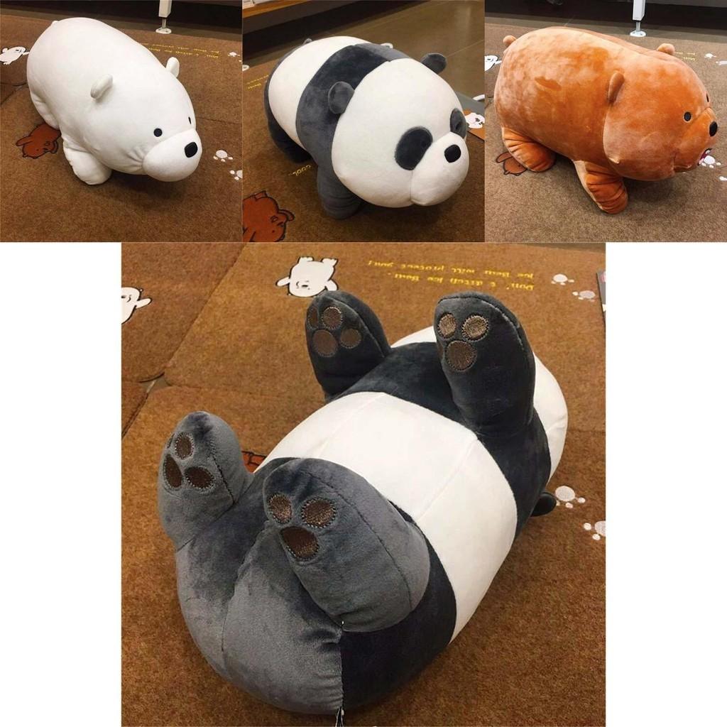 Charming We Bare Bears Ice Bear Plush Toy Super Soft Stuffed Doll For Kids