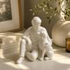 Cute Dog Figurine Creative Canine Statues Crafts Bedroom Decor Desktop Ornaments  Desktop Use
