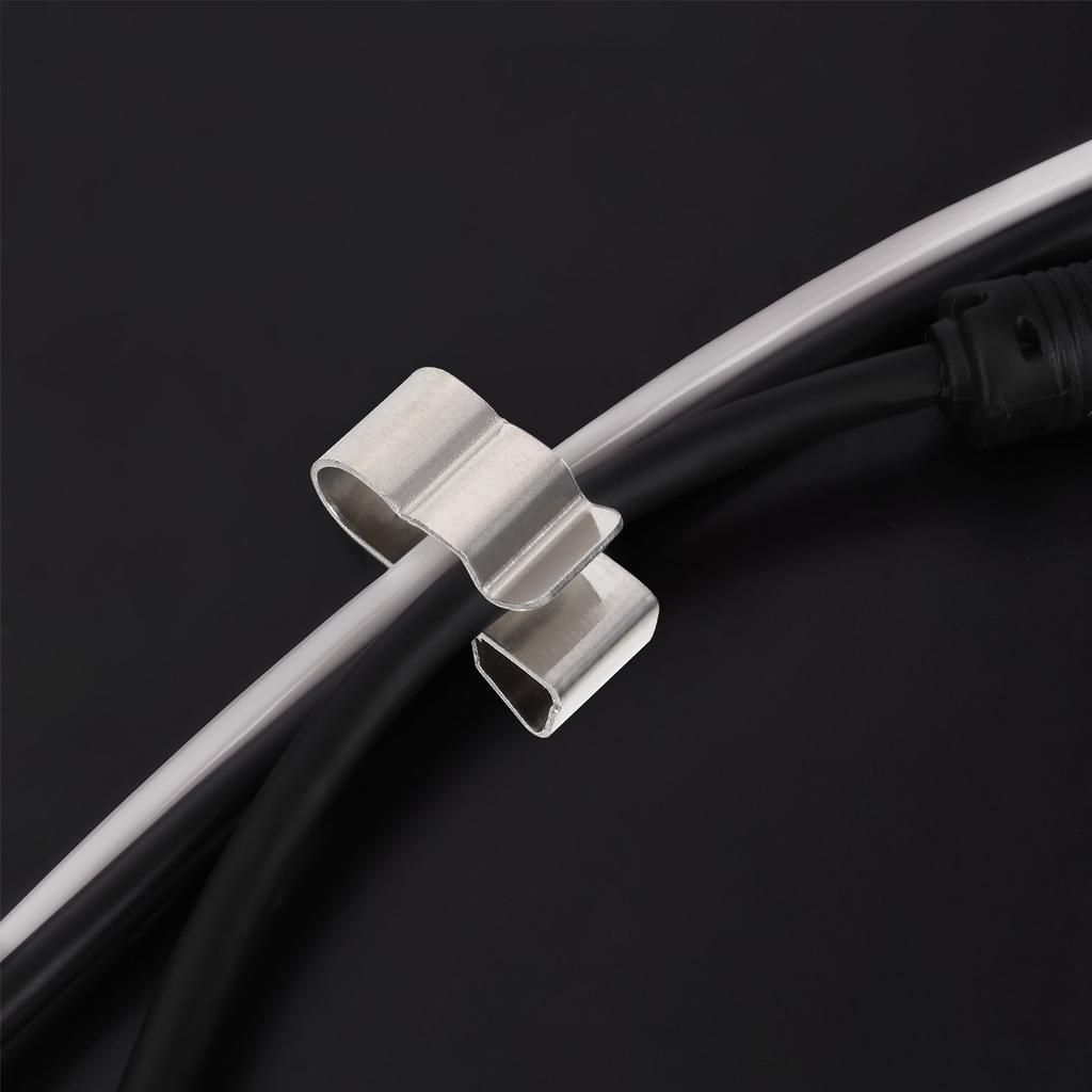 50pcs Stainless Steel Solar Panel Cable Clip Professional PV Cable Clips Wire Fastener Clamp Organizer