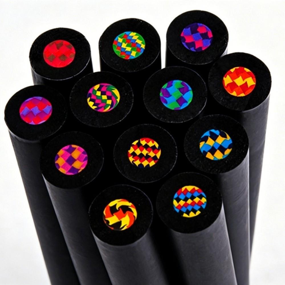 12pcs/Box Multi-color Core Colored Pencils Wooden Sketch Pencils Drawing Pencils Sketching