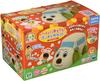 Let's go here and there together! Touch and sound (Woof Woof Car) Peek-a-boo! Musical plush toy that moves, 18 months, Iwaya 3258-1