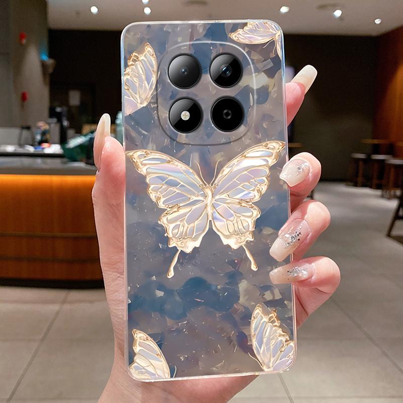 Для Xiaomi Redmi Note 15 Pro Plus Чехол Роскошный Цветочный Чехол Мягкий ТПУ Чехол для Телефона Для Redmi Note 15 Note15 Pro + 5G Чехлы Бампер