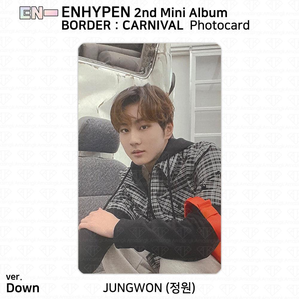 ENHYPEN 2-й мини-альбом Border Carnival, официальная фотокарточка Up Hype Down Ver. KPOP