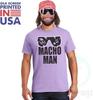 Macho Man WWE ВИНТАЖНЫЙ стиль Рэнди Сэвидж Фиолетовая футболка Унисекс футболка