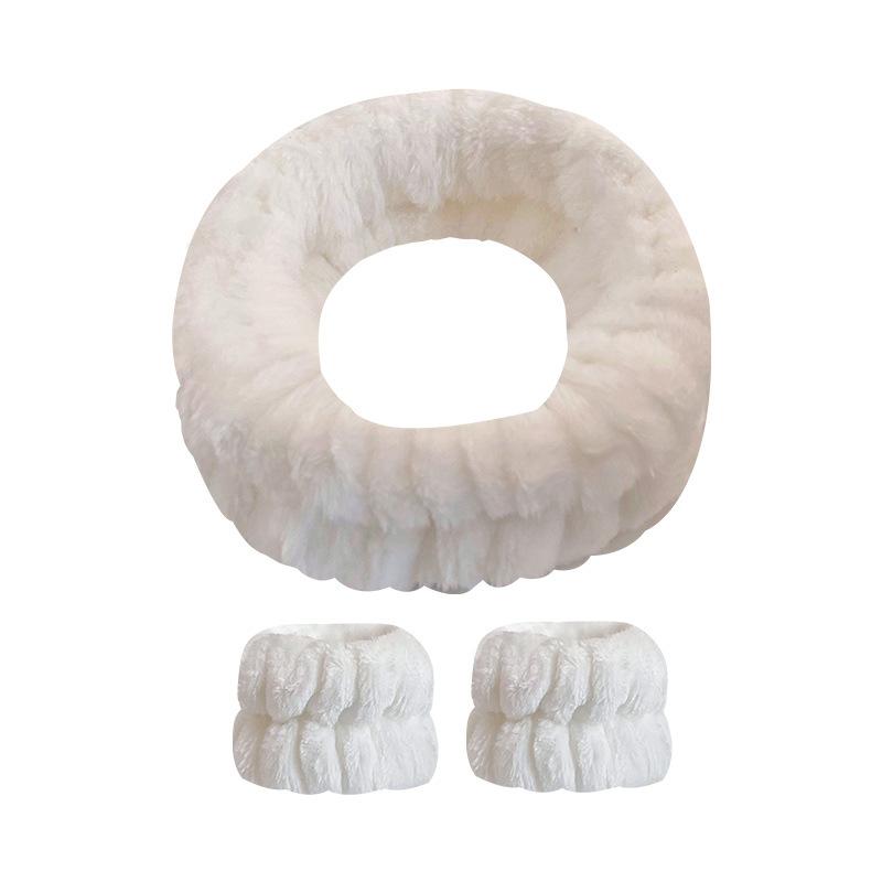 Facial Headband Face Wash Headband With Wristbands Spa Washband Microfiber Wrist Wash Towel Wristbands Head And Wrist Bands