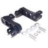UME-STAR Harley Highway Pegs Foot Pegs Step Pegs Step Extension Bike Aluminum Bracket (Black)