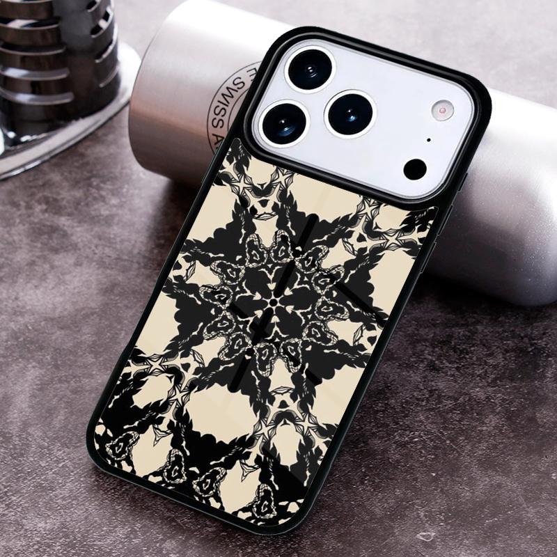 Чехол для телефона с цветочным тотемом Мандала для iPhone 17 16 15 Pro Max Air 14 13 12 11 Plus Ударопрочный Capa Чехол