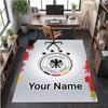 Crystal Velvet Rug Germany national football team Print Custom Name Text Floor Mat Home Decor