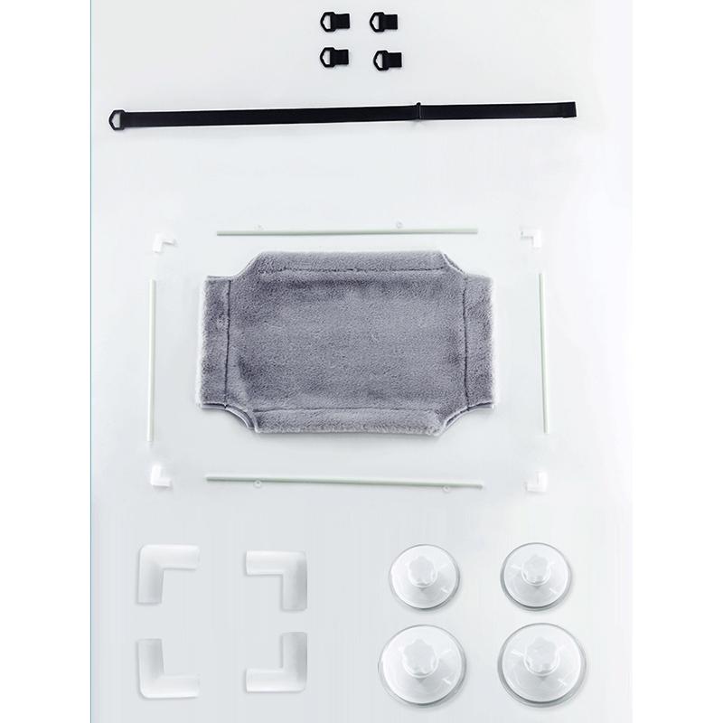 Window Suction Cat Hammock Space Saving Wall Mounted Pet Bed Double Layer Perch Sturdy Fabric Indoor Cat Lounger Easy Install Pet Resting Spot