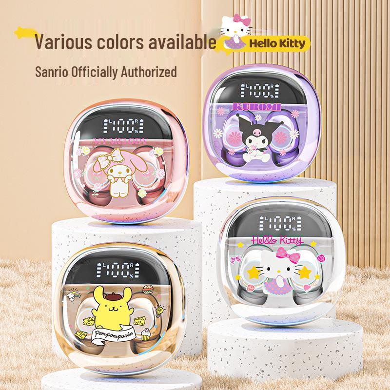 Официально лицензированные портативные Bluetooth-наушники-вкладыши Sanrio - Милые и удобные