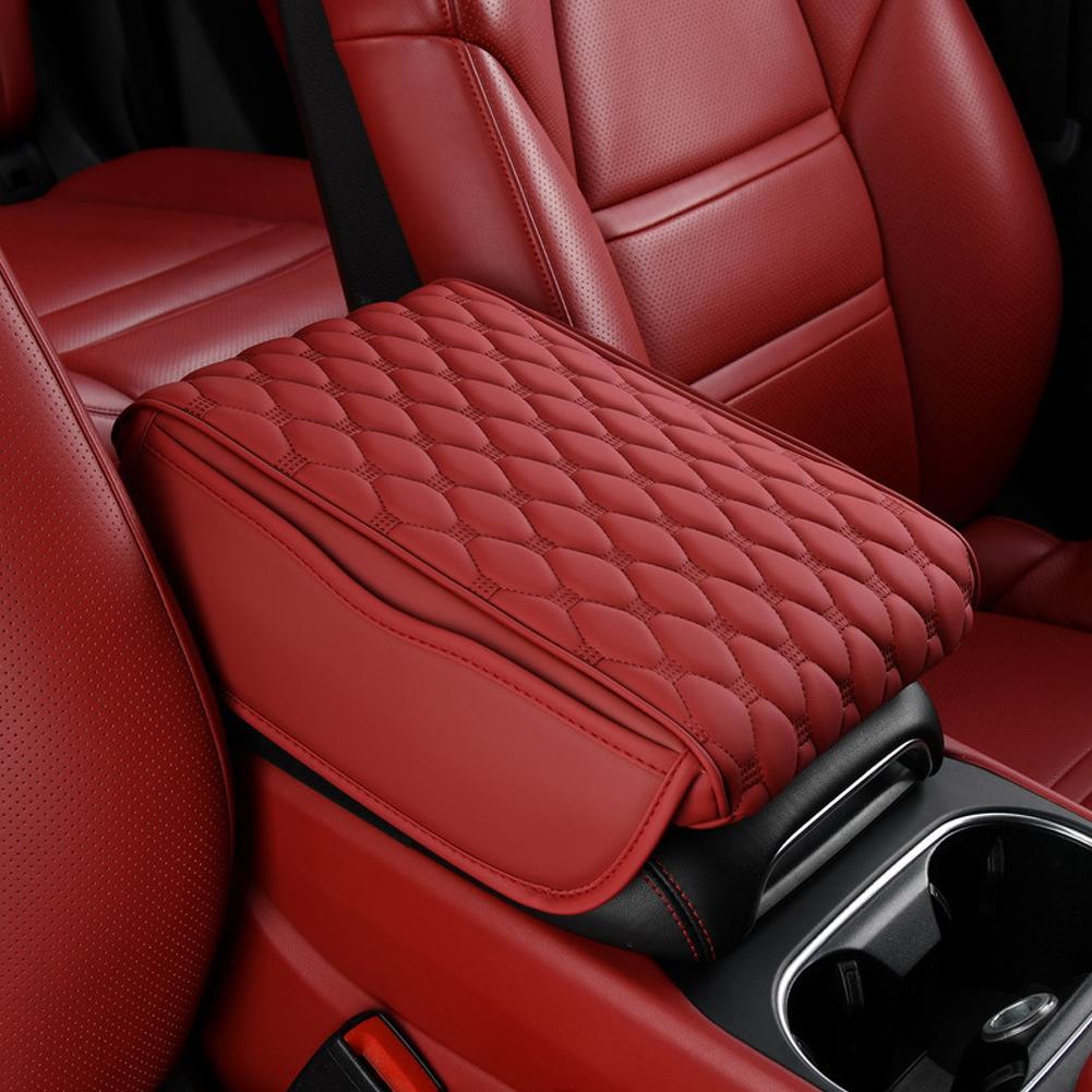 Подлокотник автомобиля из искусственной кожи, 5 см, утолщенный, центральная консоль, подлокотник, защитная подушка, автомобильный подлокотник, чехол для ящика для хранения, накладка