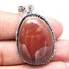 Pendant Designer Jasper Gemstone Handmade Mother Day Silver Jewelry 2"