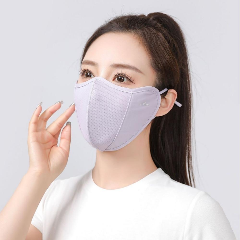 Anti-UV Ice Silk Mask Breathable Riding Face Mask Face Cover Scarf Protect The Corners of The Eyes
