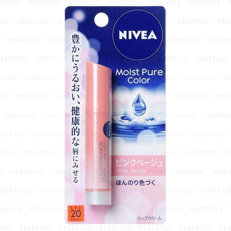 Nivea Япония - Увлажняющий бальзам для губ Pure Color SPF 20 PA++