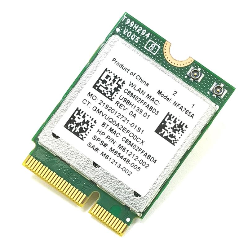 Использованная сетевая карта Wi-Fi 6 NFA765 2400 Мбит/с - Беспроводная карта K, встроенный разъем M.2 2230, протестирована NFA765A