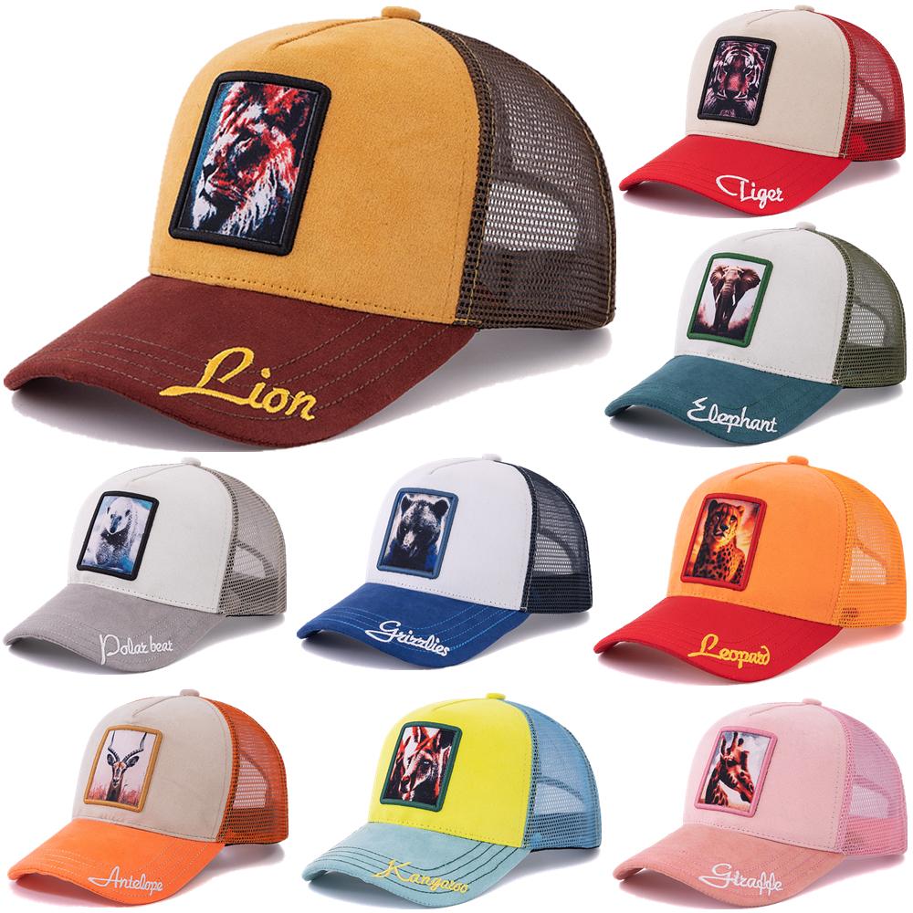 Унисекс модная кепка дальнобойщика с анималистичным узором, замшевая кепка, летняя бейсболка для отдыха на открытом воздухе для мужчин и женщин