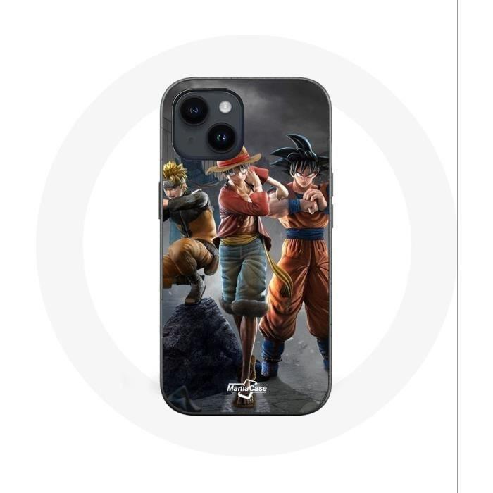Coque pour Iphone 14 Plus - Maniacase - 3D Anime Manga - Souple - Noir - Mixte