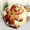 Gingerbread Man Themed Travel Umbrella 8 Ribs Automatic Opening and Closing,Portable Folding Design,Compact and Stylish Umbrella Suitable