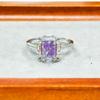 Gessen Jewelry Роскошное прямоугольное кольцо с инкрустацией бриллиантами