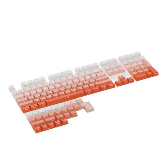 1 комплект градиентных цветных клавишных колпачков для клавиатуры, 136 клавиш, механическая клавиатура, OEM-профиль, светопропускающая клавиатура с боковой гравировкой, сменные аксессуары