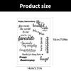 Blessing Words Transparent Stamp Clear Stamp Seal Congratulations Silicone Stamp for Photo Scrapbooking Decorations
