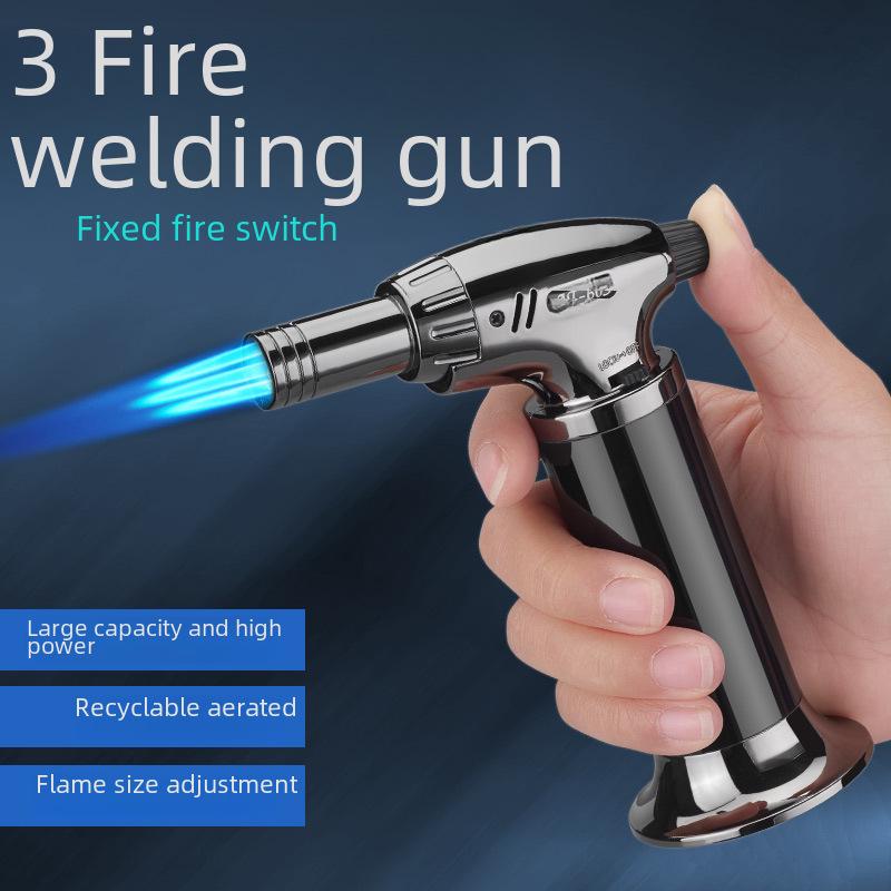 AT-603 Мощный 1300-градусный трехинжекторный сварочный пистолет-распылитель с ветрозащитной конструкцией