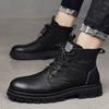 High-Top Tooling Shoes Classic Boots Male Outdoor Desert Boots Fashion Men Footwear All-match Men Fashion Ankle Leather Boots