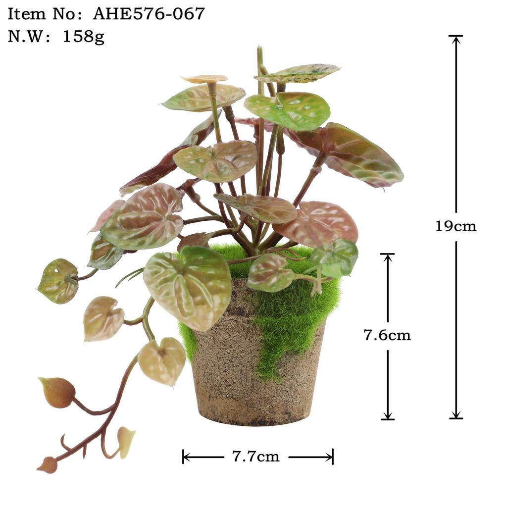 Искусственные зеленые растения для настольного украшения в помещении Эвкалипт Лист банана Спина черепахи Маргаритка Гибискус