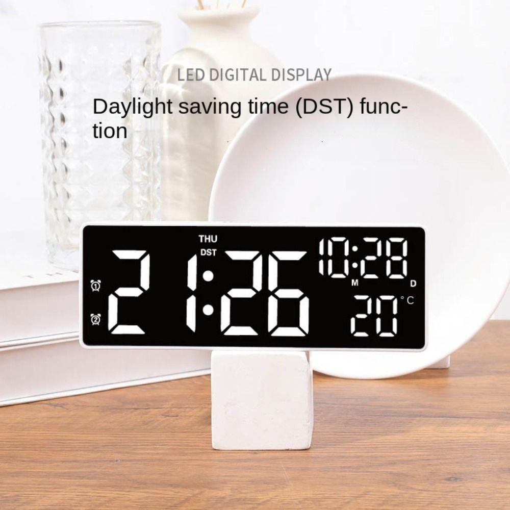 Temperature Alarm Clocks Date Display Table Clock New Digital LED Clocks  for Bedroom