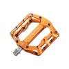 Funn Funndamental Flat BMX/MTB Pedals Set - Wide Platform Bicycle Pedals, 9/16-inch Steel Axle (Orange)