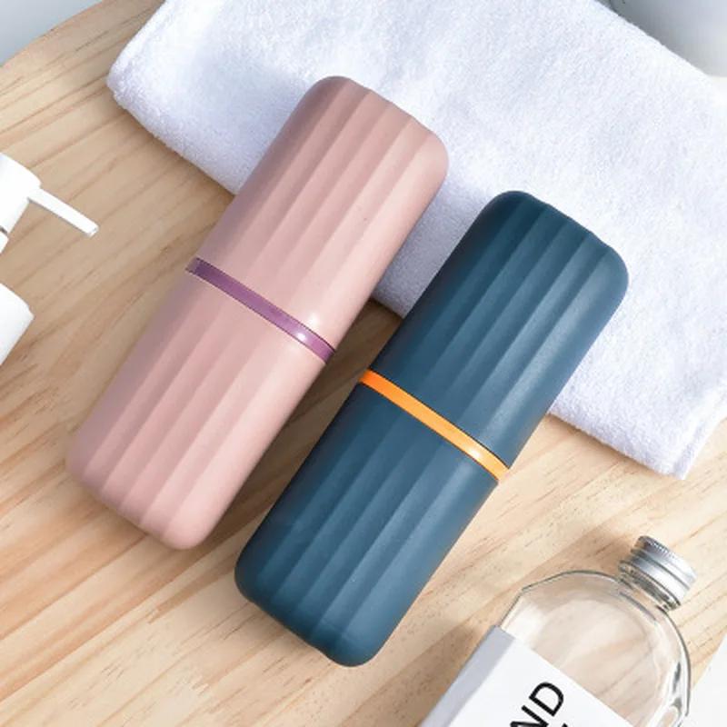 Portable Toothbrush Toothpaste Holder Travel Storage Case Box Organizer Household Storage Cup Outdoor Holder Bathroom Accessorie