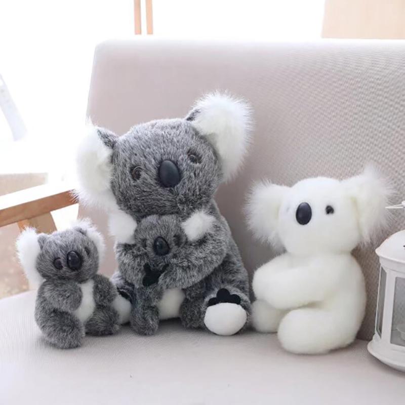 13~40 см Сидящая кукла-коала, мягкая игрушка, мама и сын, серо-белая, имитация дикого животного из зоопарка, успокаивающий подарок