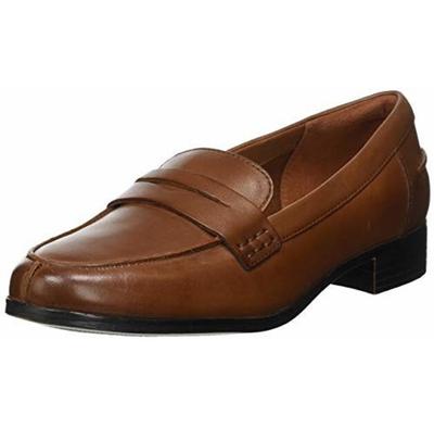 Женские слипоны Clarks Hamble loafer tan, leather