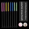 Bottle Accessory Straw Cleaning Brush Nylon Slot Brush Useful Straw Cleaners  for Office Kitchen