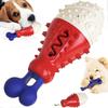 Toothbrush Dog Toys for Chew Cleaning, Indestructible Dog Toys for Aggressive Chewers, Durable Rubber Dog Toys for Small and Large Breeds