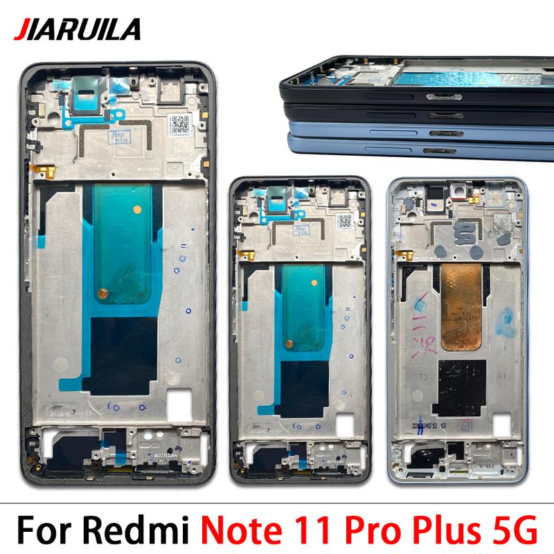 Передняя крышка LCD Средняя рамка Рамка экрана Держатель Для Xiaomi Redmi Note 9 10S 10 11 Pro Plus 12S 12 Pro 5G 4G