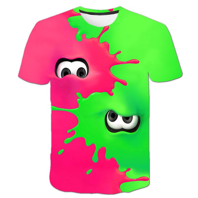 Новая летняя детская модная детская футболка с 3D принтом автомобиля и короткими рукавами, футболка для девочек, детская одежда