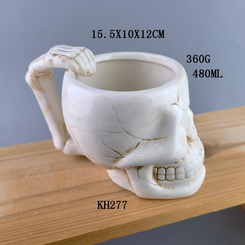 Cute Pumpkin Cup Ins Ghost Festival Zombie Cup Orange Mug Coffee Cup Personalized Ceramic Set