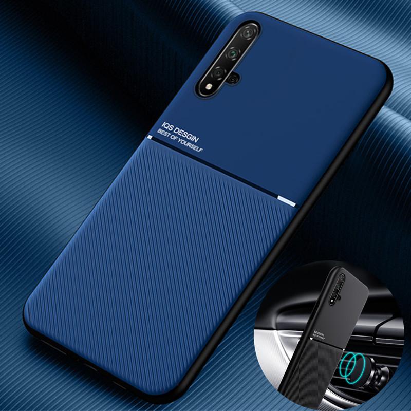 Чехол для Huawei Nova 5T 6,26'' Ультратонкие магнитные матовые кожаные чехлы для телефонов Huawei Nova 5t Nova5t 5 t Силиконовая задняя крышка