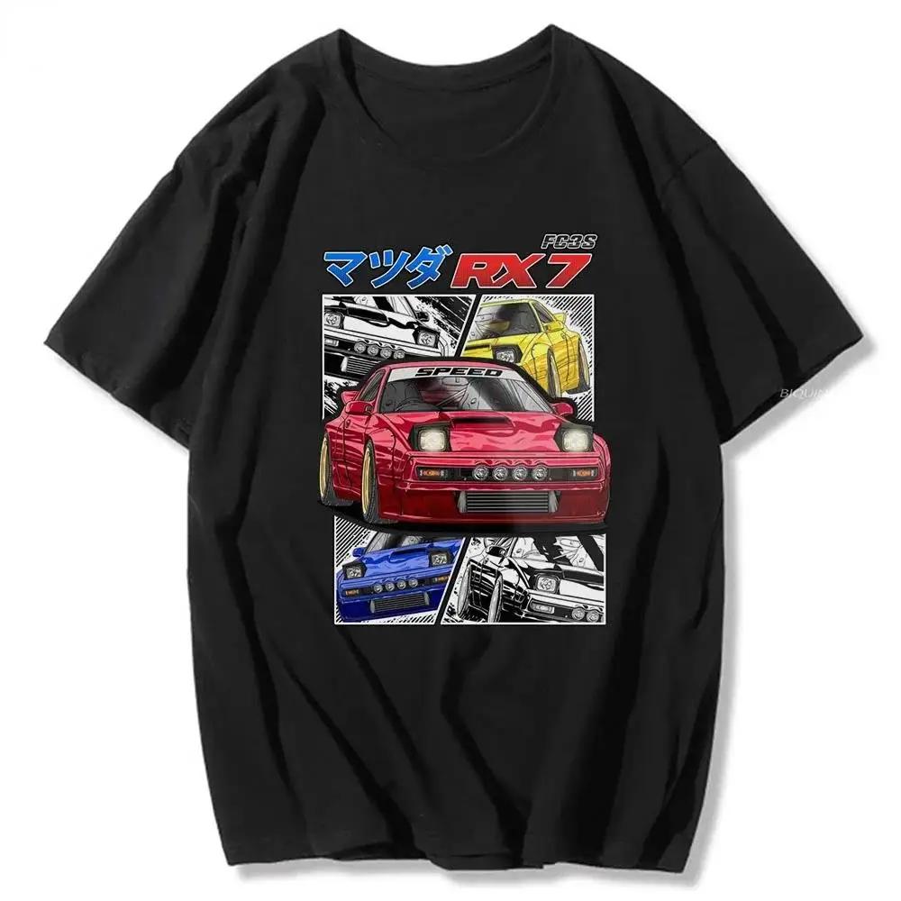 Initial D T Shirt Japanese Anime Graphic Funny Harajuku Manga T Shirt Fashion Casual Short Sleeve T Shirt Summer Men's T-shirt