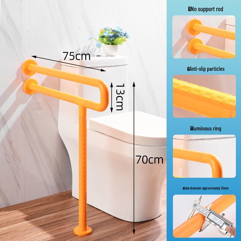 Ванная комната Поручень U-образной формы для пожилых - Безбарьерная нейлоновая ручка для душа/туалета