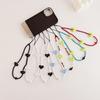 INS wind rice bead chain acrylic love anti-lost hand carry fashion chain short mobile phone chain