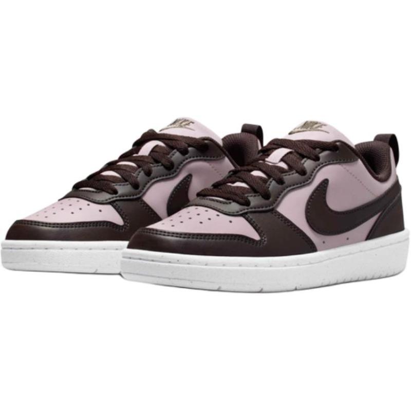 Nike Кроссовки для скейтбординга Court Borough Low Recraft Kids, низкие, черные с розовым, DV5456-601