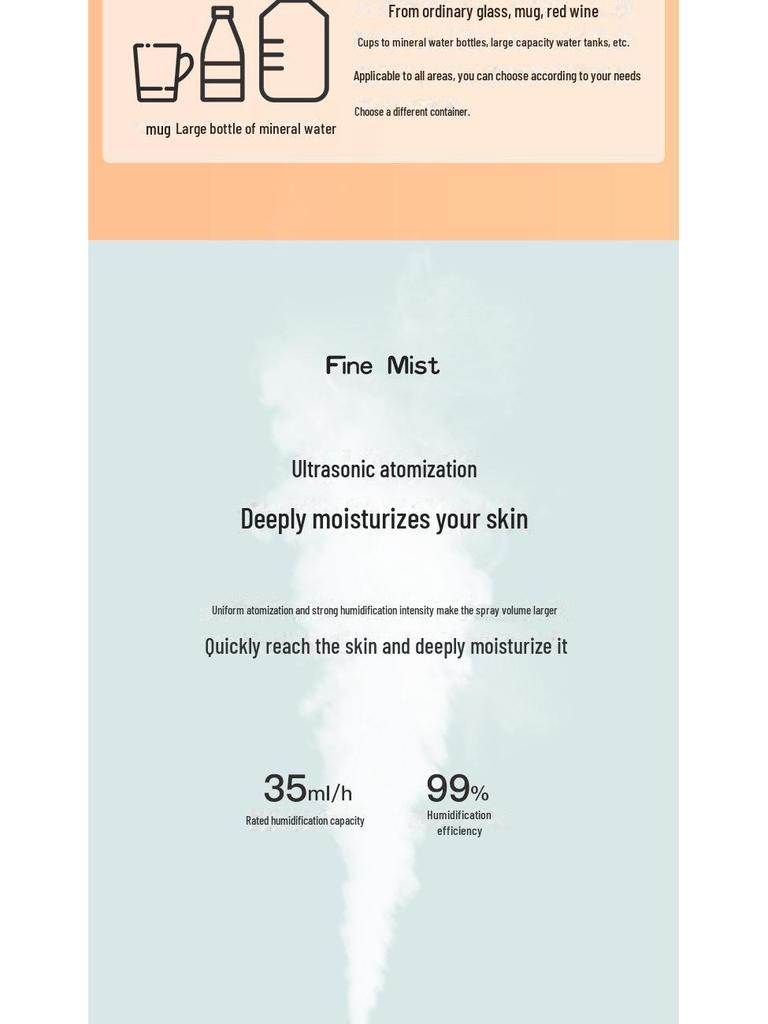 USB портативный автомобильный увлажнитель и распылитель воды X7