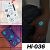 Little Sexy Cute Tattoo for Women Glowing Dark Taty Waterproof Fake Tatoo Luminous Tattoo Stickers Body Art Cartoon Tattoo