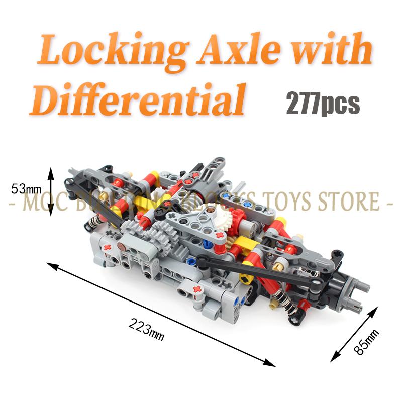 Высокотехнологичные MOC Кирпичи Скоростная Коробка Передач Система Подвески Строительные Блоки Автомобильная Трансмиссия Машинерия DIY Сборные Игрушки