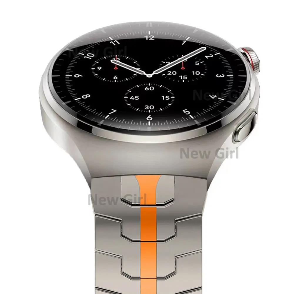 20 22 мм Роскошный ремешок из нержавеющей стали Для Huawei Watch 4 Pro GT3 46 мм Для Samsung Galaxy Watch 6/5/4 Pro 45 мм Gear S3 Металлический браслет