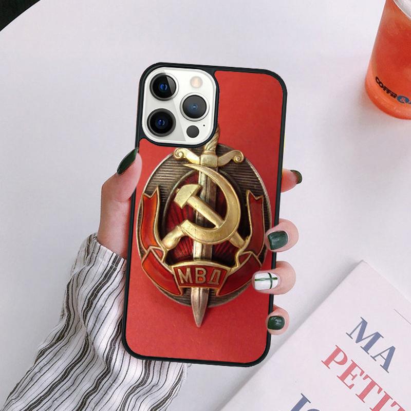 CCCP Soviet Union Russia Phone Case For iPhone 17 Air 14 13 12 16Pro Max 15 Plus Max Cover Shell coque